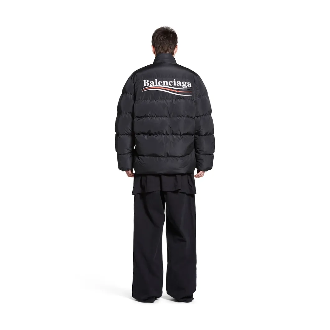 Puffer C-shape Political Campaign da Donna in Nero