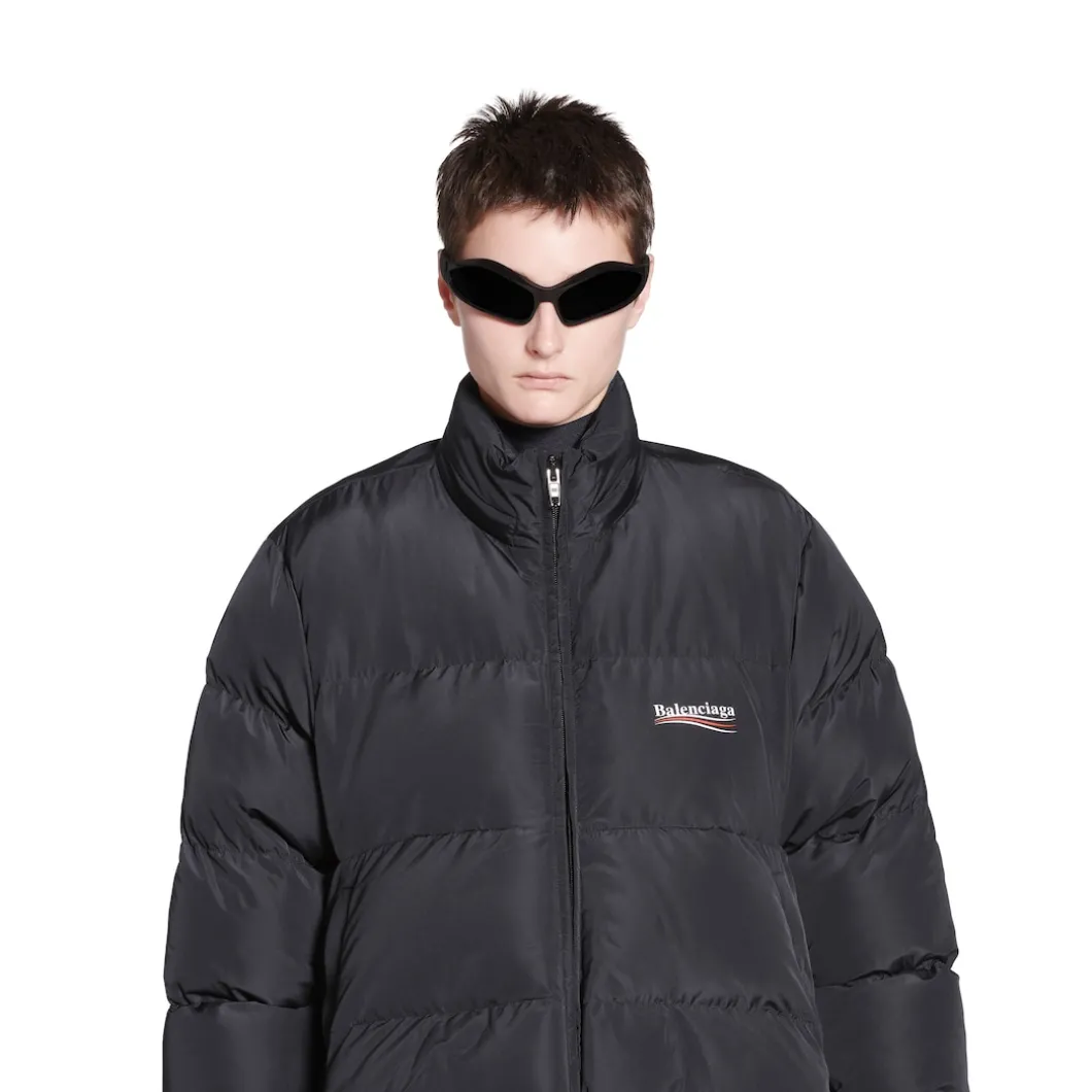 Puffer C-shape Political Campaign da Donna in Nero