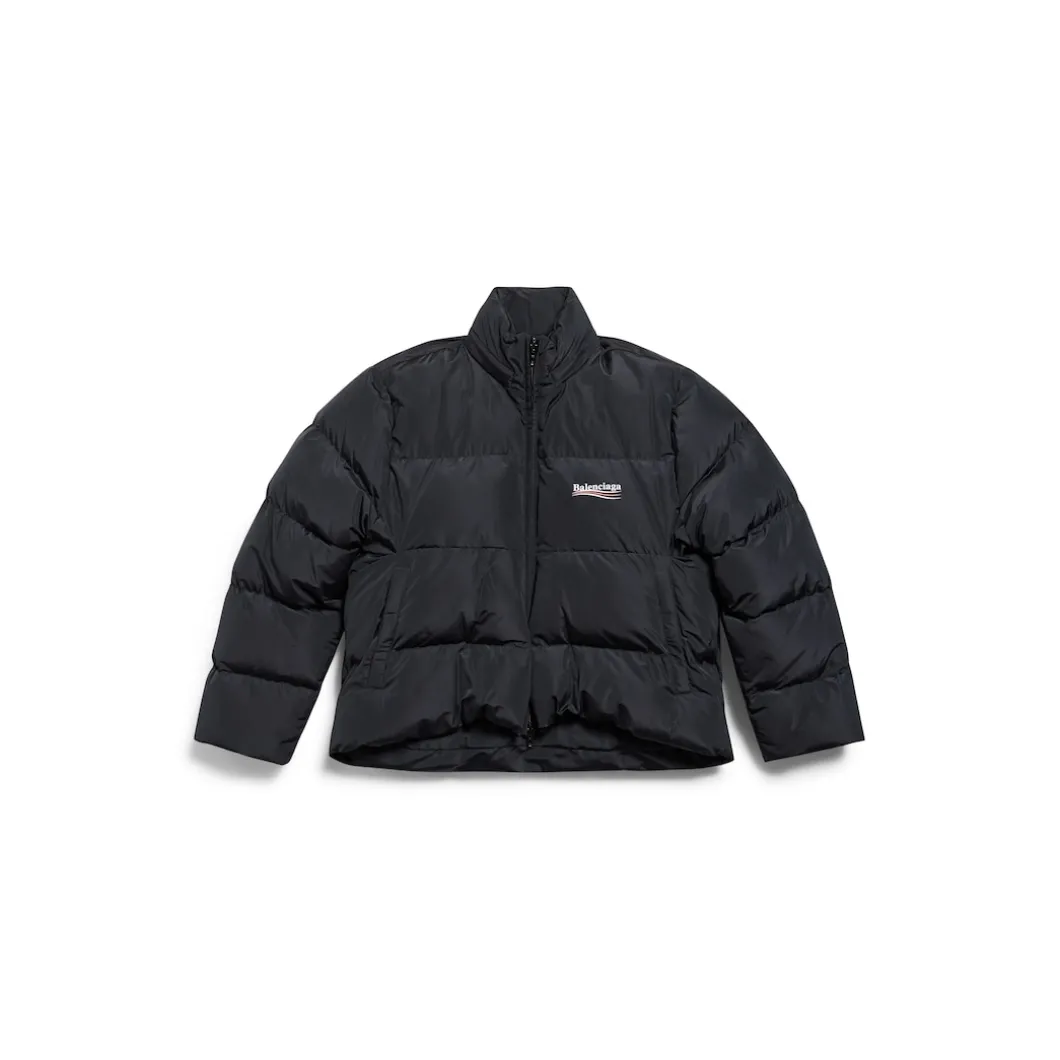 Puffer C-shape Political Campaign da Donna in Nero