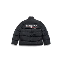 Puffer C-shape Political Campaign da Donna in Nero