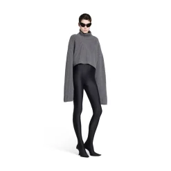 Pullover Cropped da Donna in Grigio