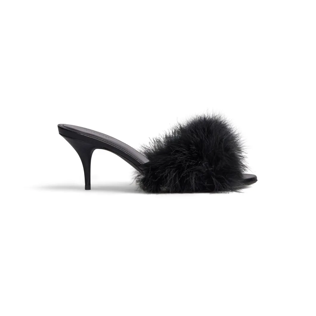 Sandali Boudoir 70 Mm da Donna in Nero