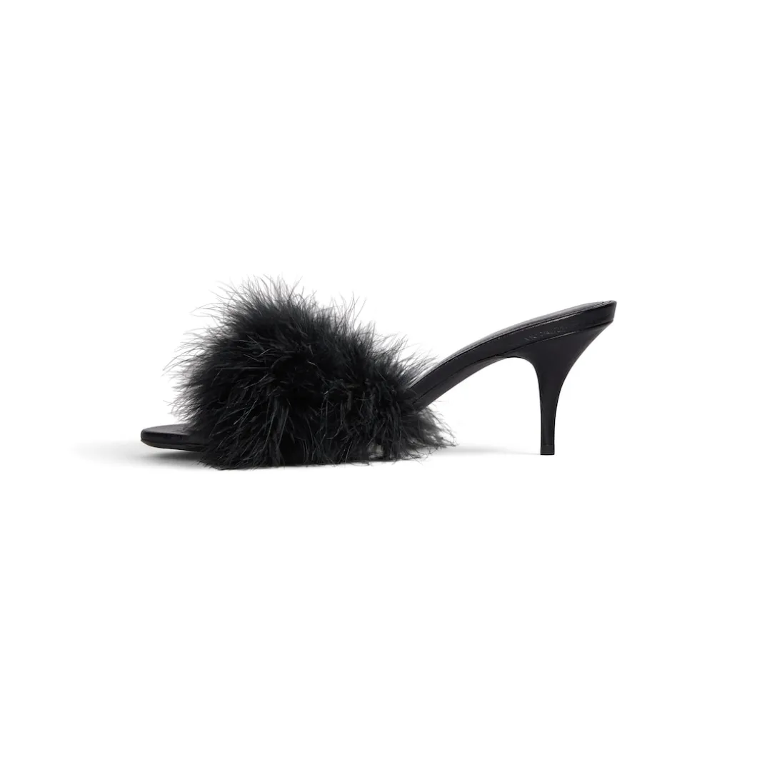 Sandali Boudoir 70 Mm da Donna in Nero