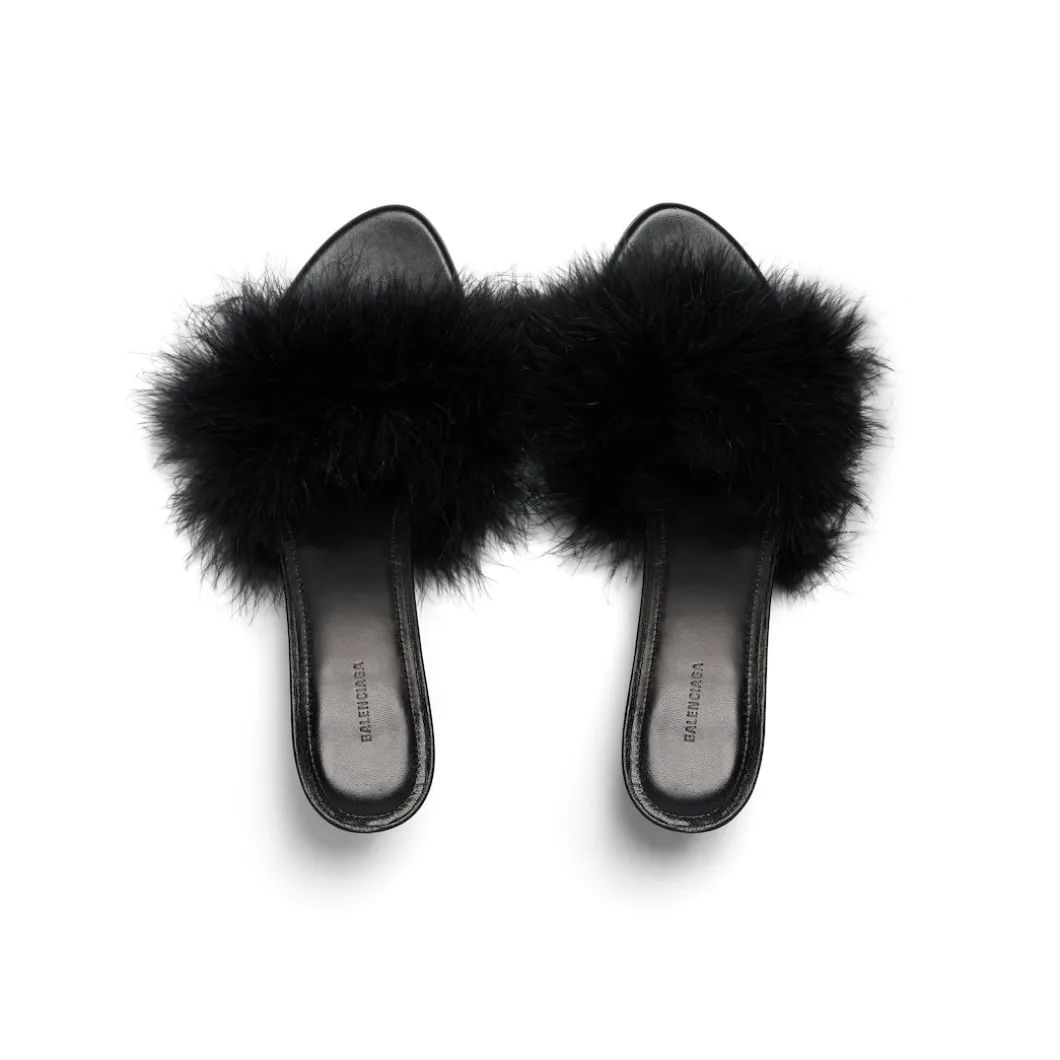 Sandali Boudoir 70 Mm da Donna in Nero