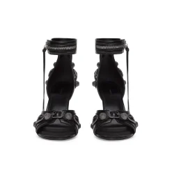 Sandali Cagole 110 Mm da Donna in Nero