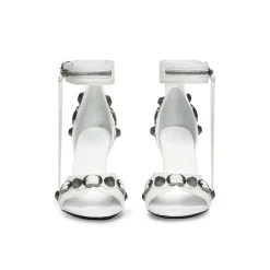 Sandali Cagole 110 Mm da Donna in Bianco Ottico