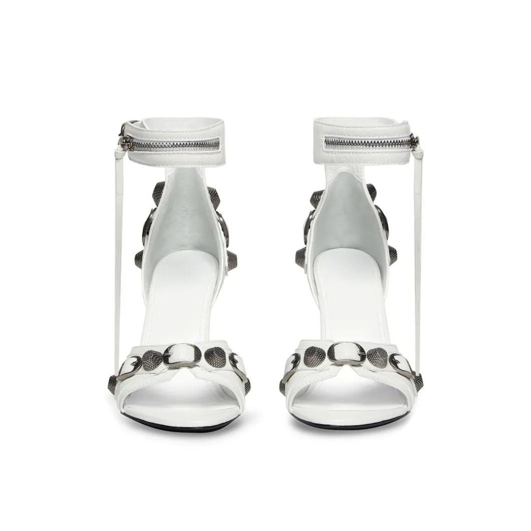 Sandali Cagole 110 Mm da Donna in Bianco Ottico