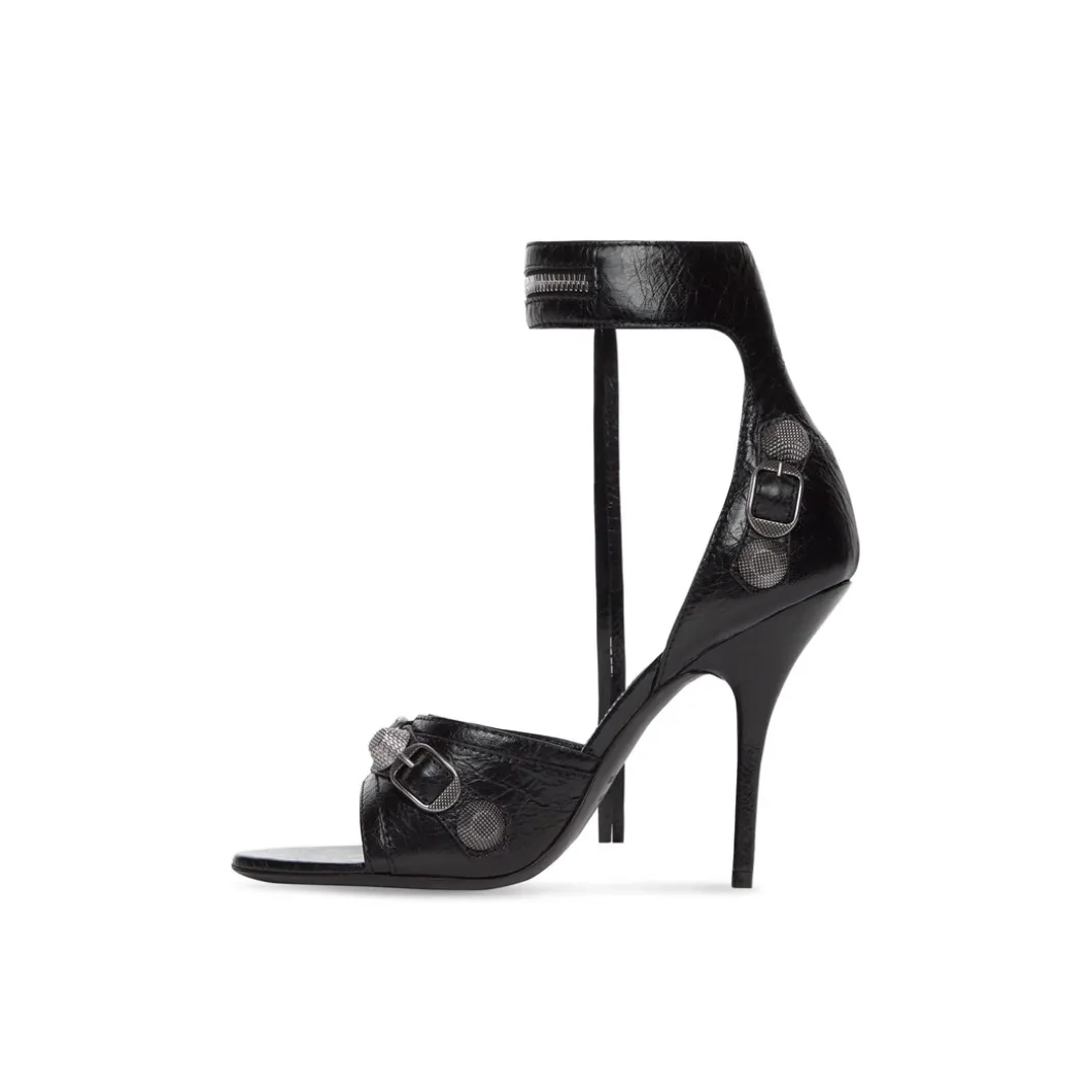 Sandali Cagole 110 Mm da Donna in Nero