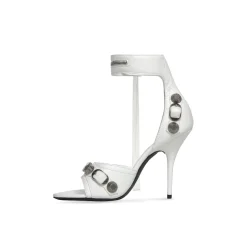 Sandali Cagole 110 Mm da Donna in Bianco Ottico