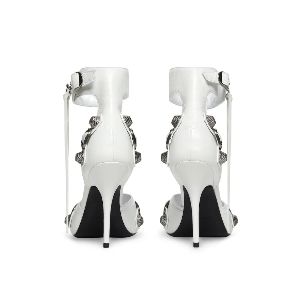 Sandali Cagole 110 Mm da Donna in Bianco Ottico