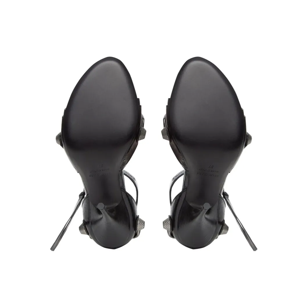 Sandali Cagole 110 Mm da Donna in Nero
