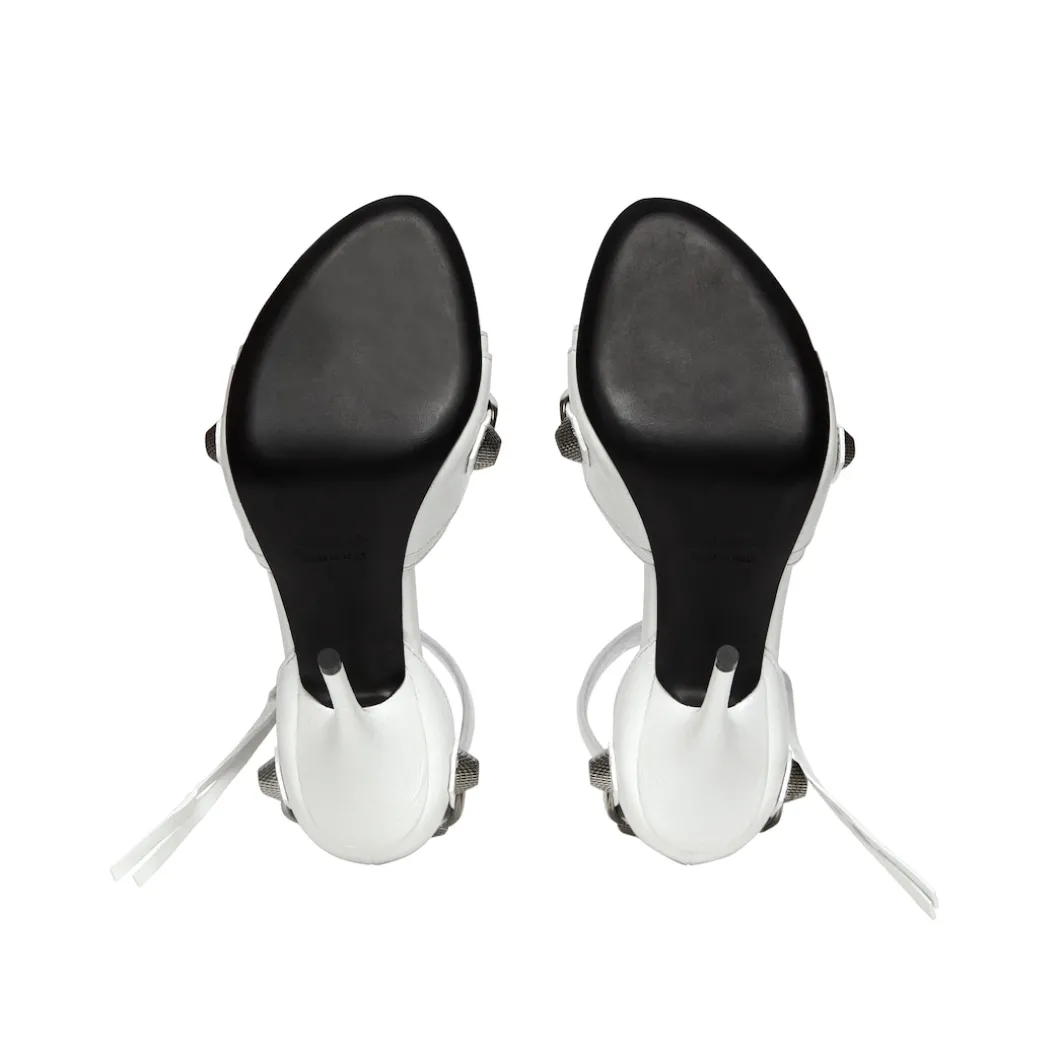 Sandali Cagole 110 Mm da Donna in Bianco Ottico