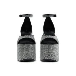 Sandali Camden 160 Mm  Con Strass  da Donna in Nero