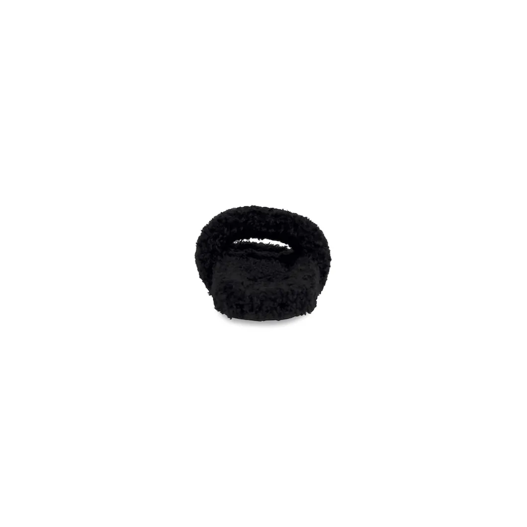 Sandali Furry Slide da Donna in Nero