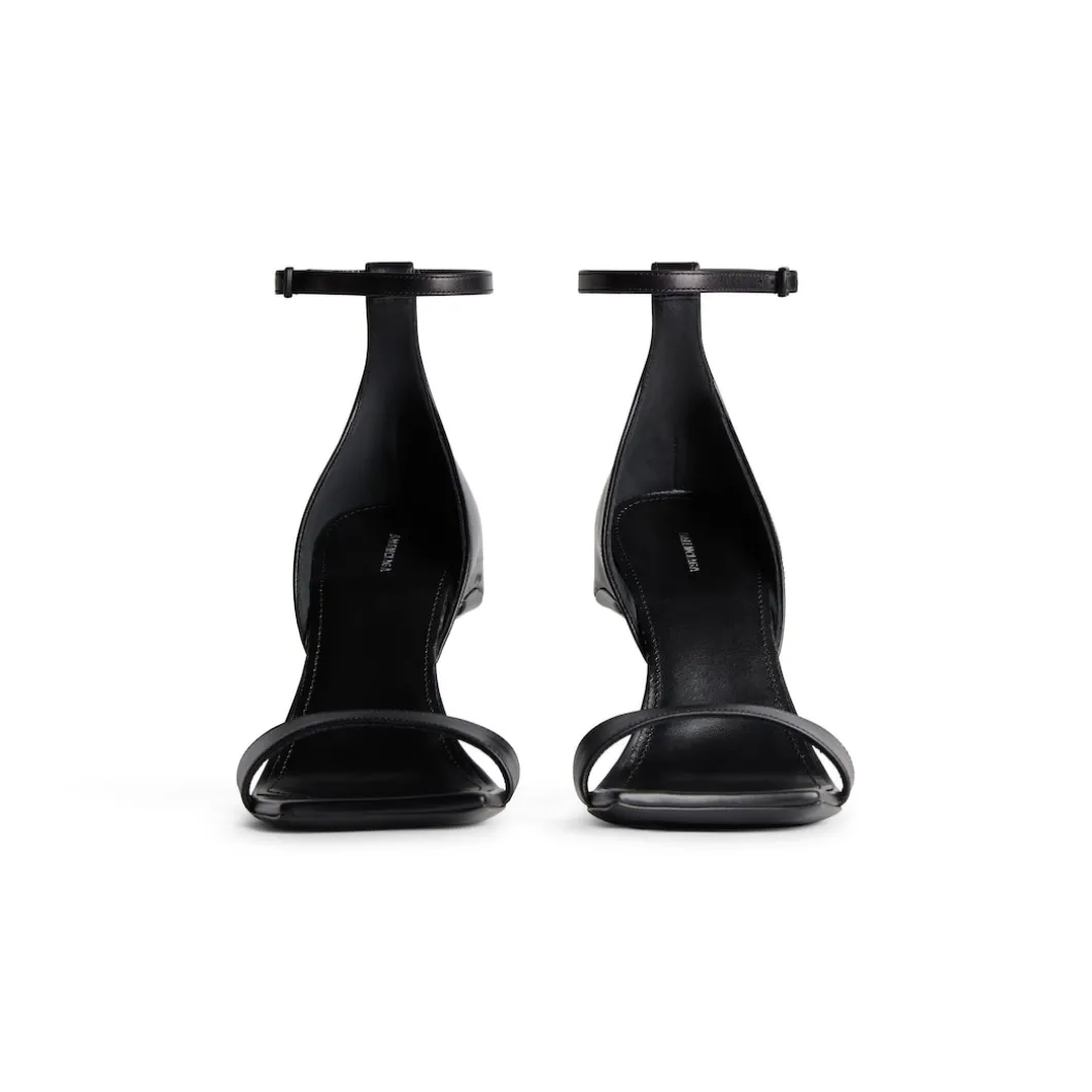 Sandali Hourglass 100 Mm da Donna in Nero