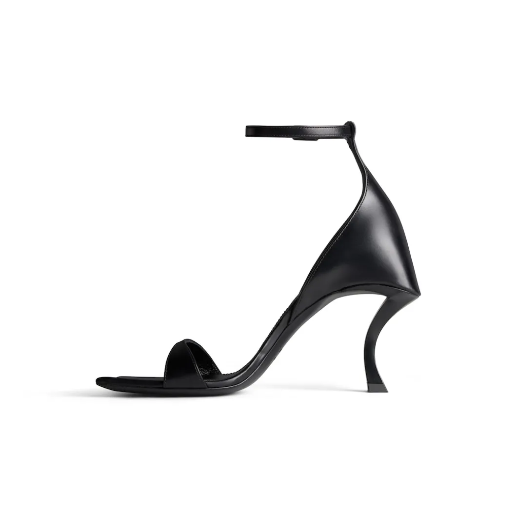 Sandali Hourglass 100 Mm da Donna in Nero