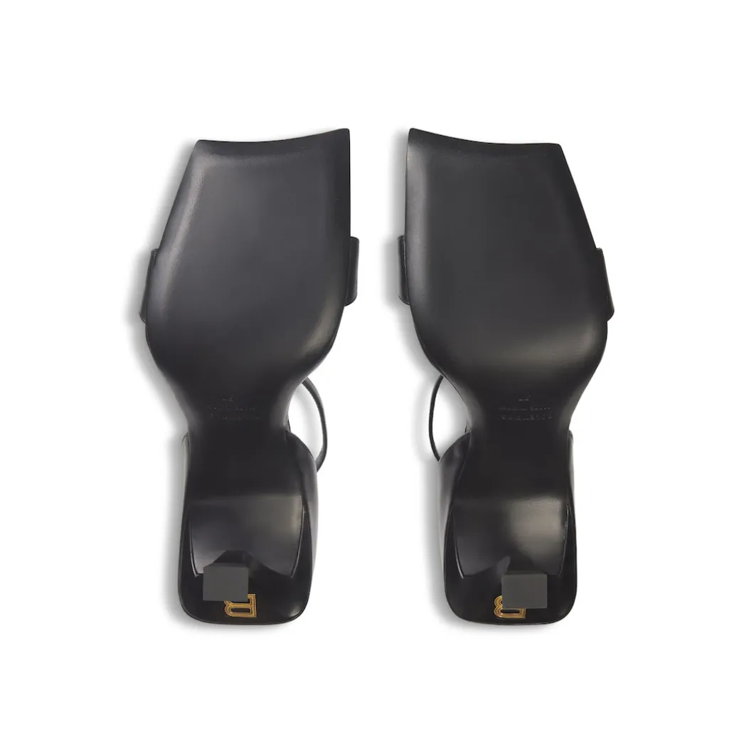 Sandali Hourglass 100 Mm da Donna in Nero