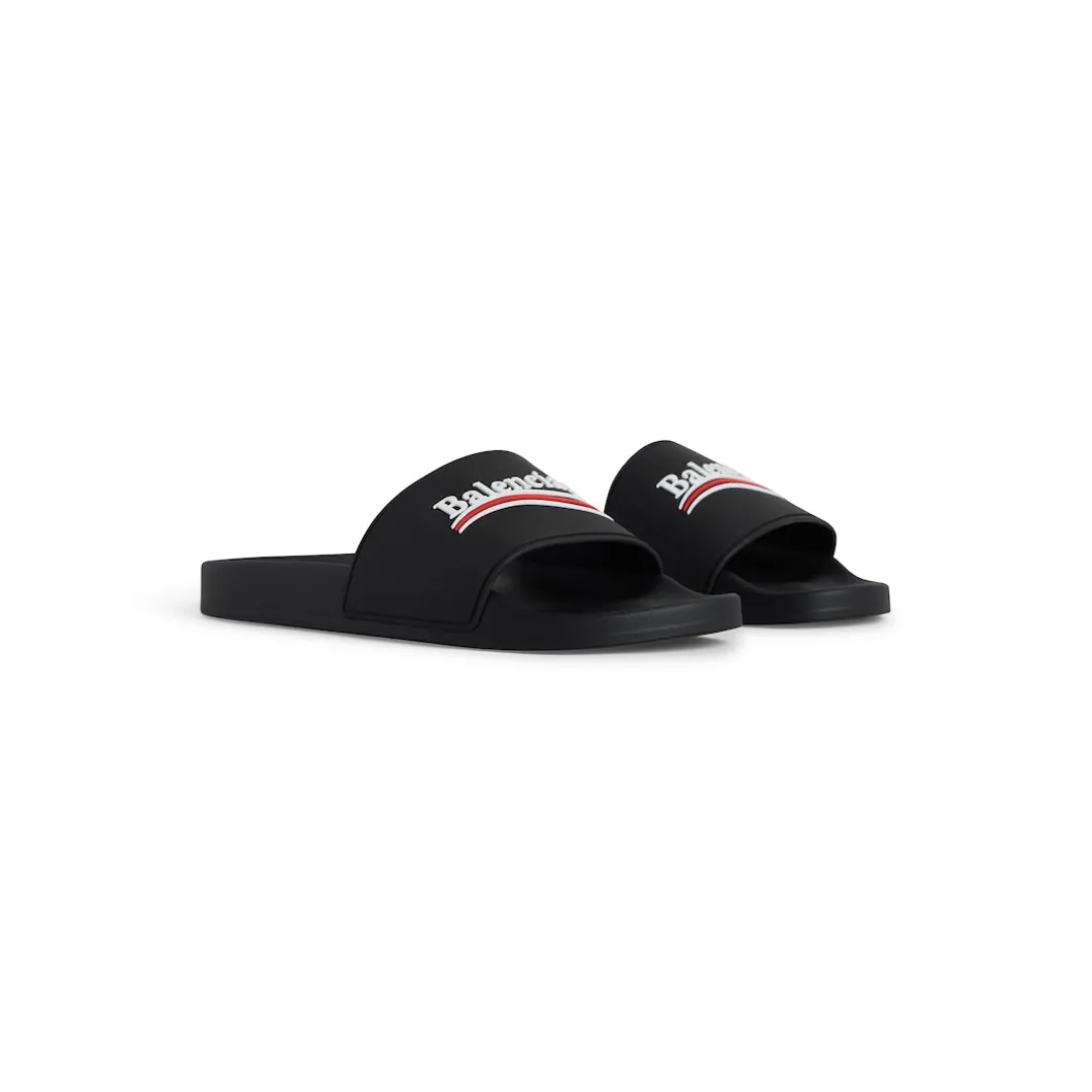 Sandali Pool Slide da Uomo in Nero