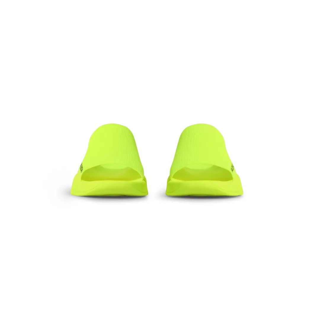 Sandali Slide Speed 2.0 In Maglia Riciclata da Uomo in Giallo Fluo