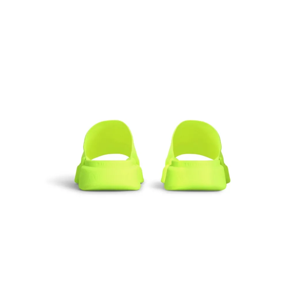 Sandali Slide Speed 2.0 In Maglia Riciclata da Uomo in Giallo Fluo