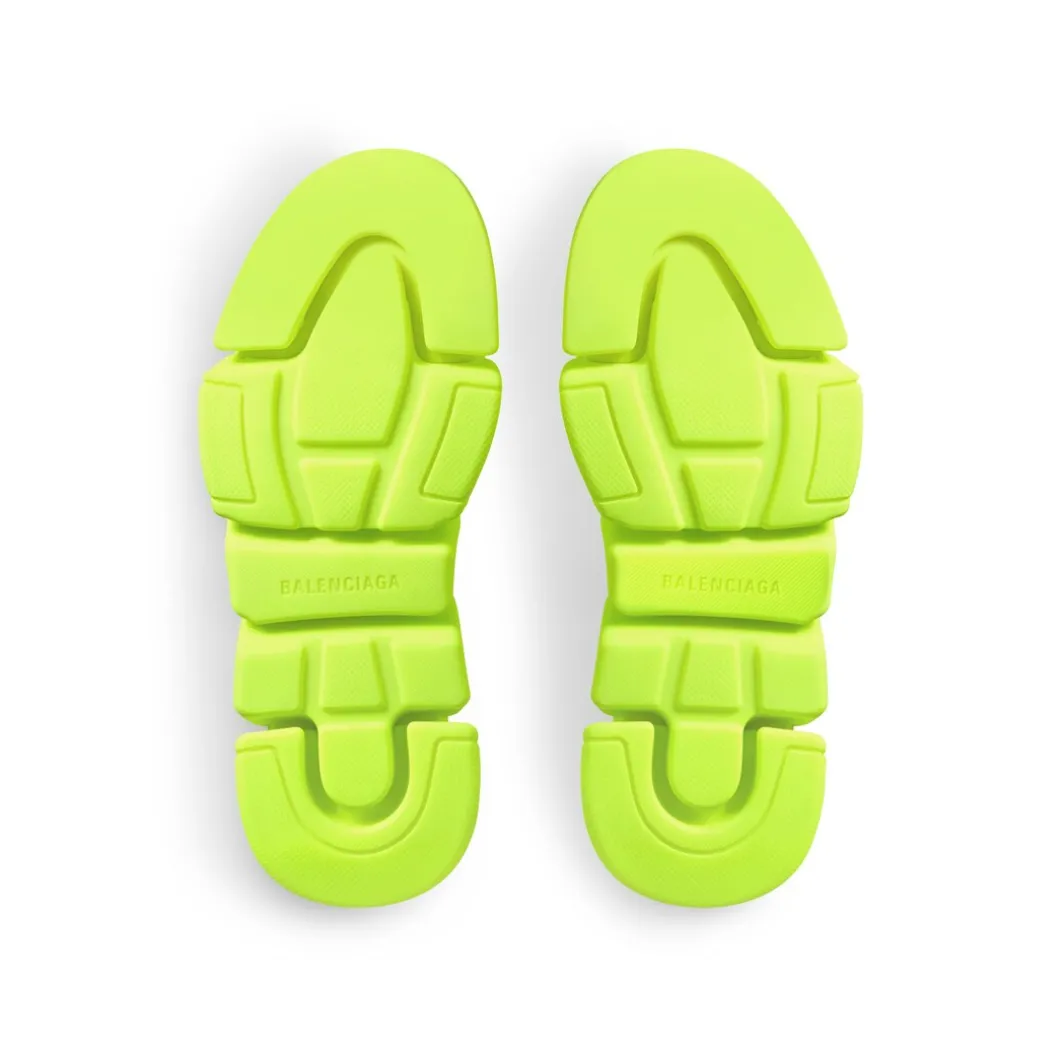 Sandali Slide Speed 2.0 In Maglia Riciclata da Uomo in Giallo Fluo
