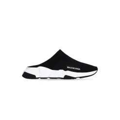 Sandali Slip-on Speed In Maglia Riciclata da Donna in Nero