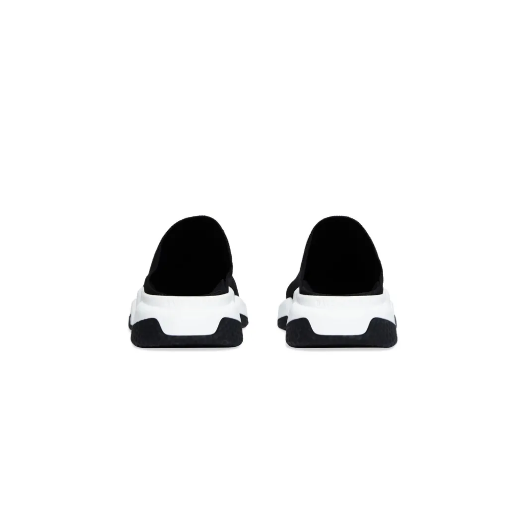 Sandali Slip-on Speed In Maglia Riciclata da Donna in Nero