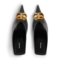 Sandali Slip-on Square Knife Bb 80 Mm Metallizzati da Donna in Grigio