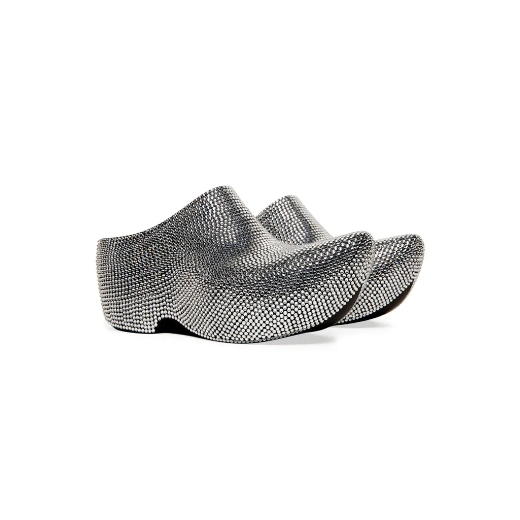 Sandali Slip-on Technoclog da Donna in Cristallo