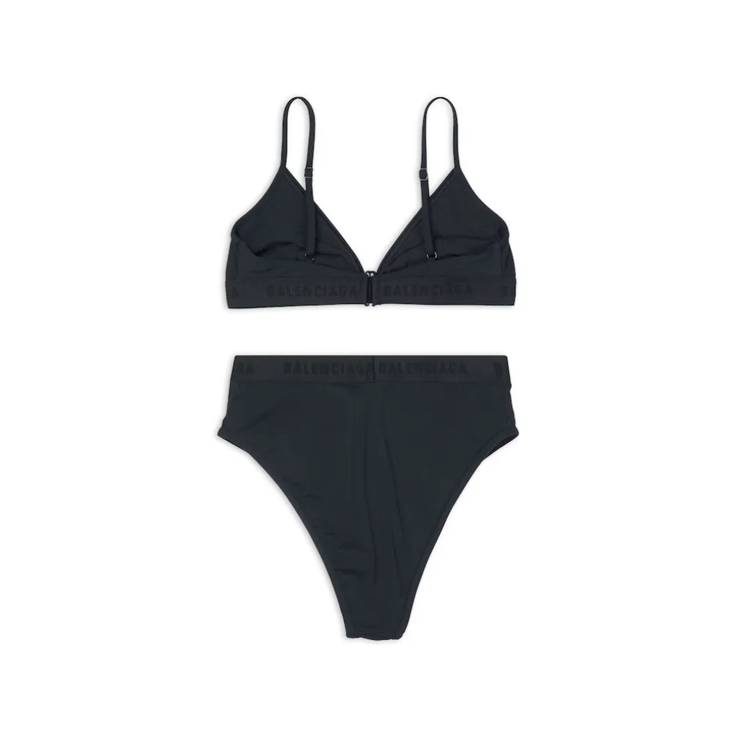 Set Sporty Bikini da Donna in Nero
