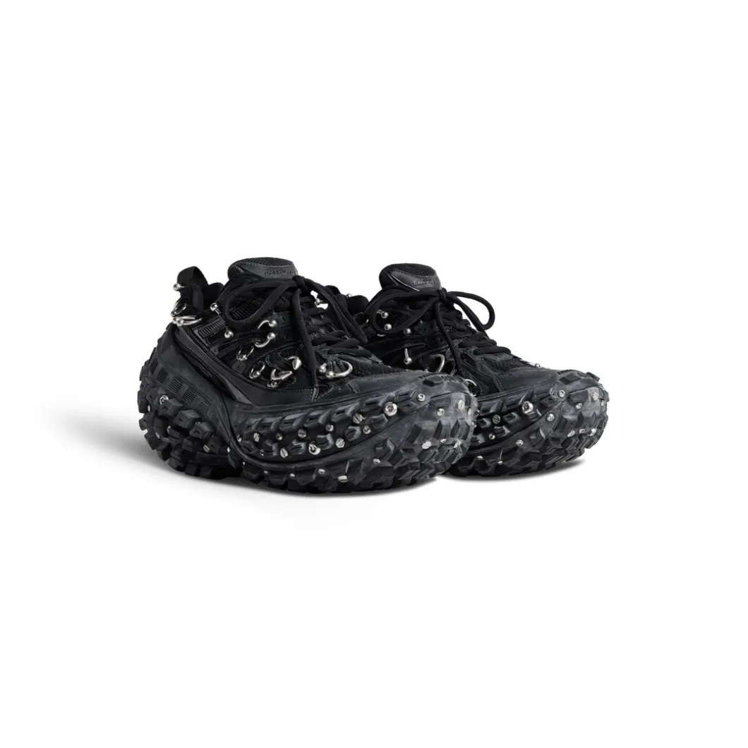 Sneaker Bouncer Screw Con Piercing da Donna in Nero