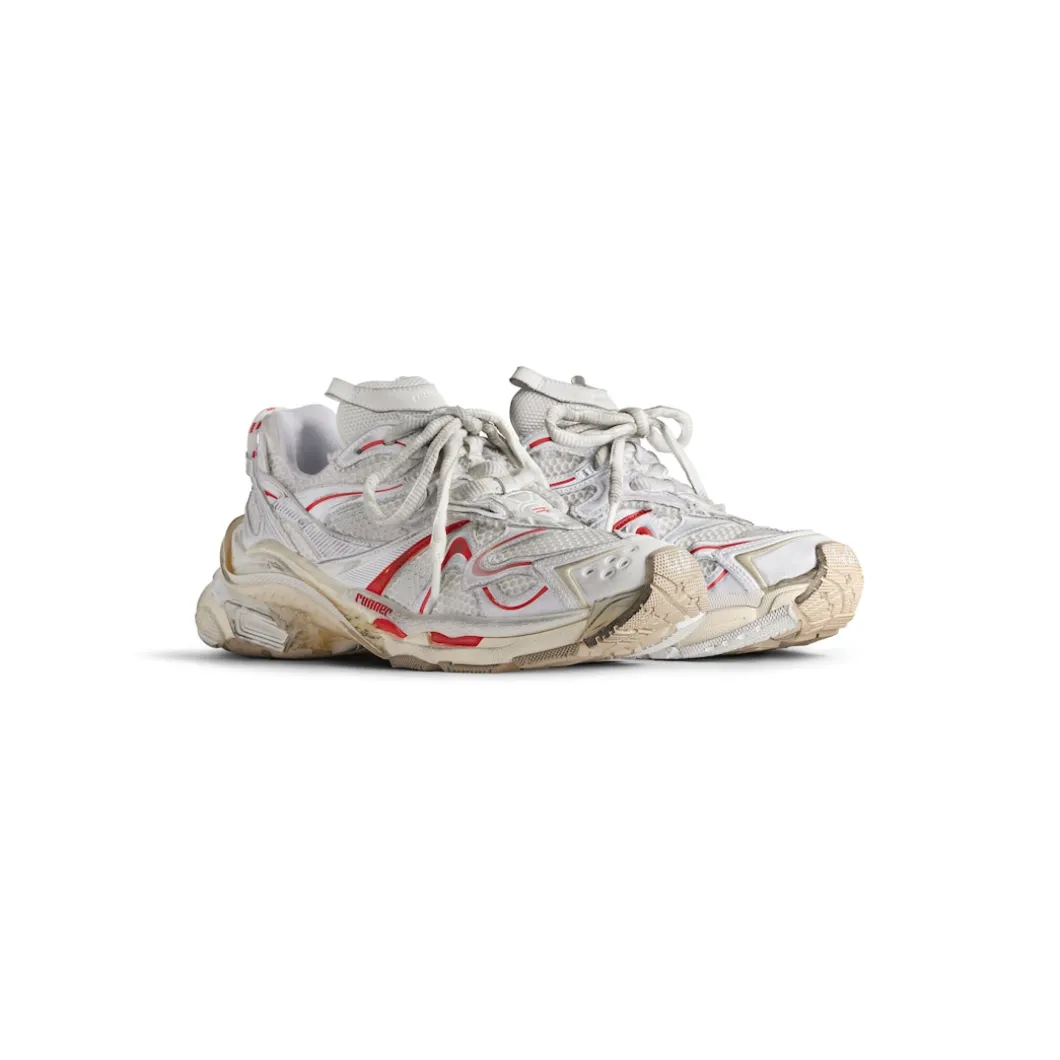 Sneaker Runner 2.0 da Donna in Bianco/beige/rosso