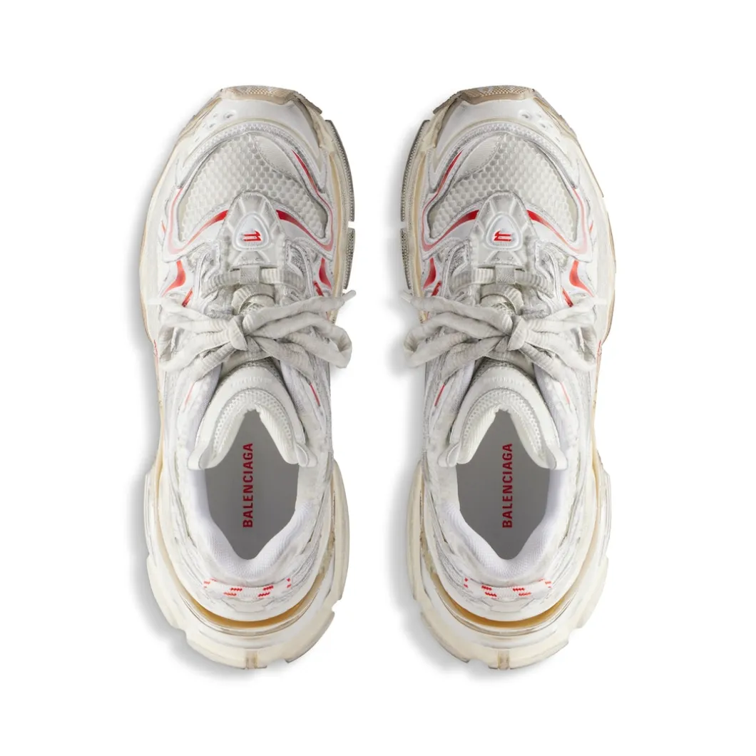 Sneaker Runner 2.0 da Donna in Bianco/beige/rosso