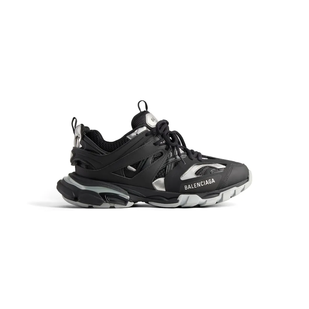 Sneaker Track da Donna in Nero/argento