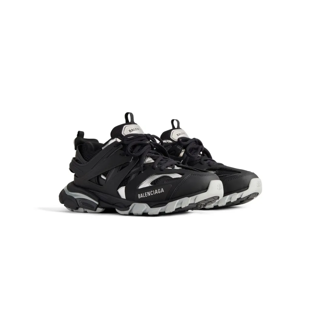 Sneaker Track da Donna in Nero/argento