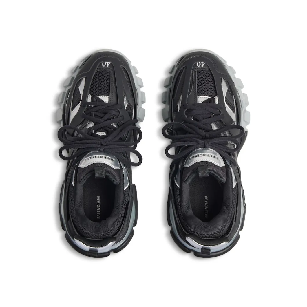 Sneaker Track da Donna in Nero/argento