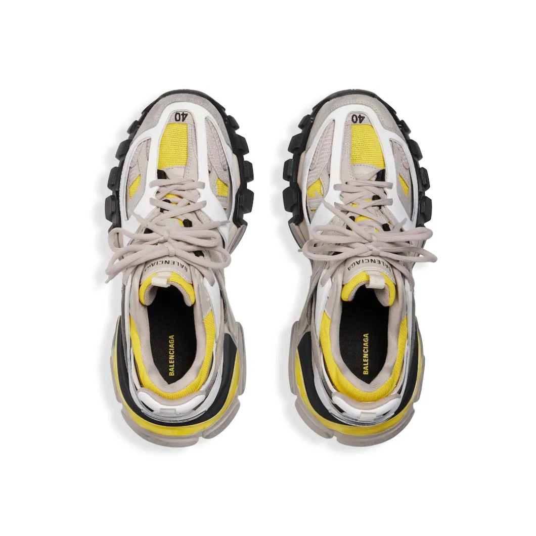 Sneaker Track da Donna in Giallo/bianco/beige/grigio/nero