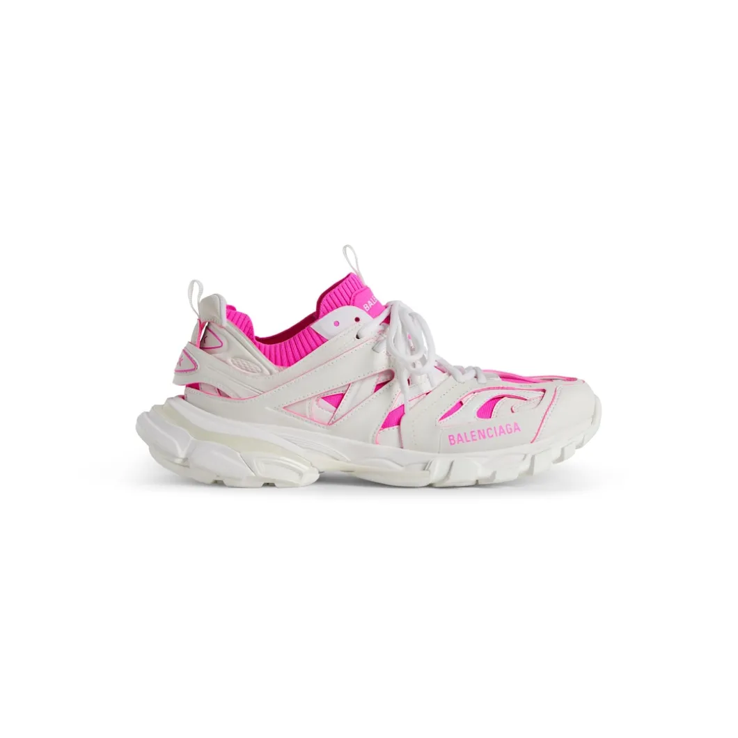 Sneaker Track Sock da Donna in Bianco
