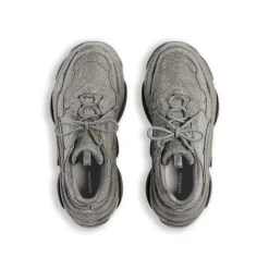 Sneaker Triple S Con Strass da Donna in Grigio Scuro