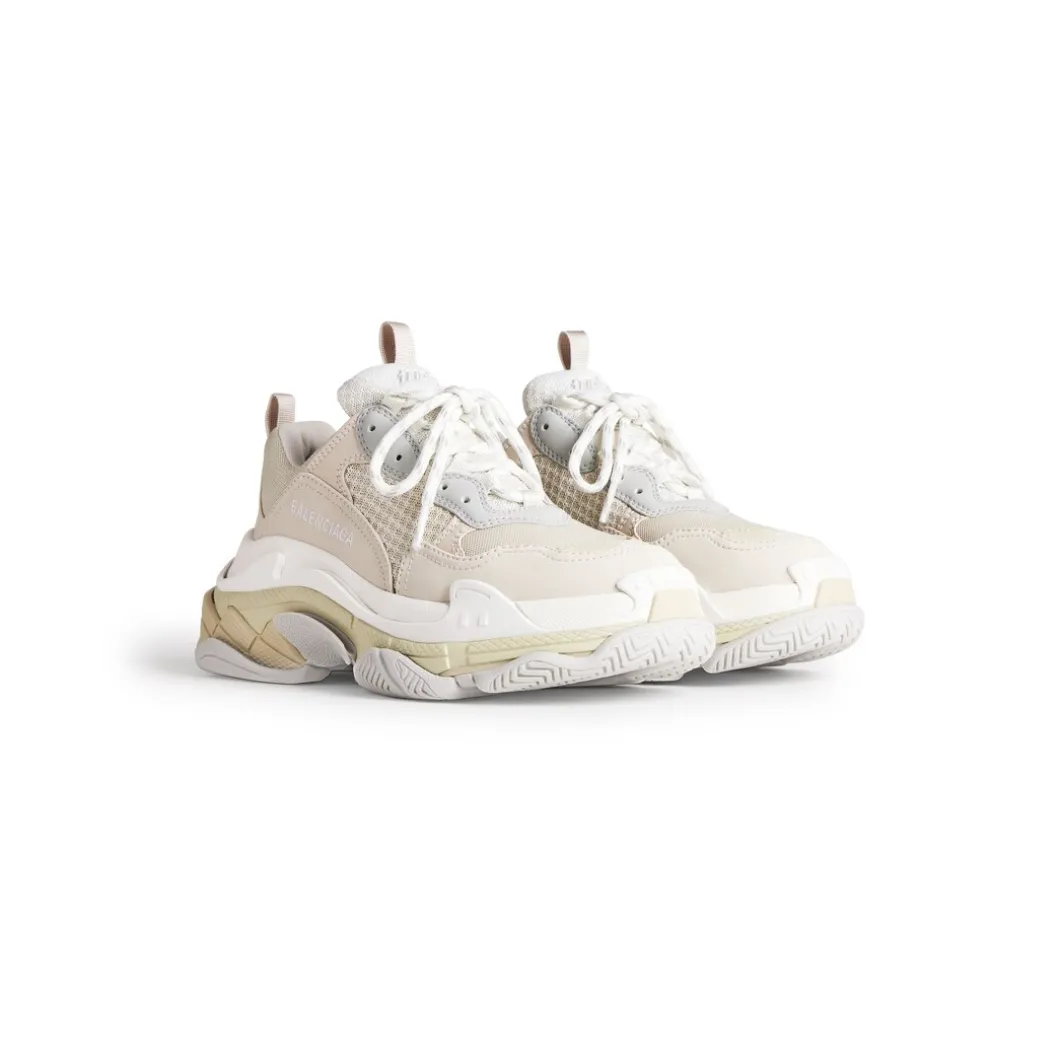 Sneaker Triple S da Donna in Bianco Sporco