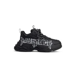 Sneaker Triple S Diy Metal da Donna in Nero/bianco