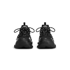 Sneaker Triple S Diy Metal da Donna in Nero/bianco