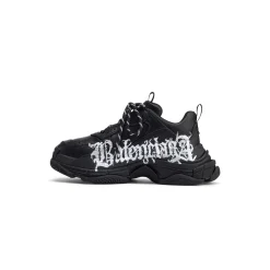 Sneaker Triple S Diy Metal da Donna in Nero/bianco