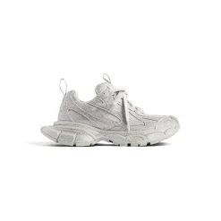 Sneaker 3xl Con Strass da Donna in Grigio Chiaro