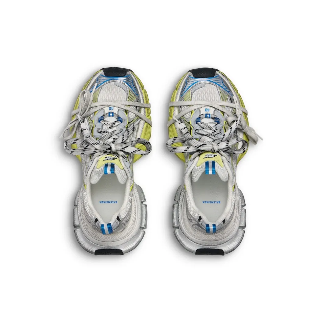 Sneaker 3xl da Donna in Bianco/giallo/blu