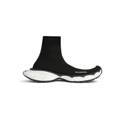 Sneaker 3xl Sock In Maglia Riciclata da Donna in Nero