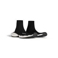 Sneaker 3xl Sock In Maglia Riciclata da Donna in Nero
