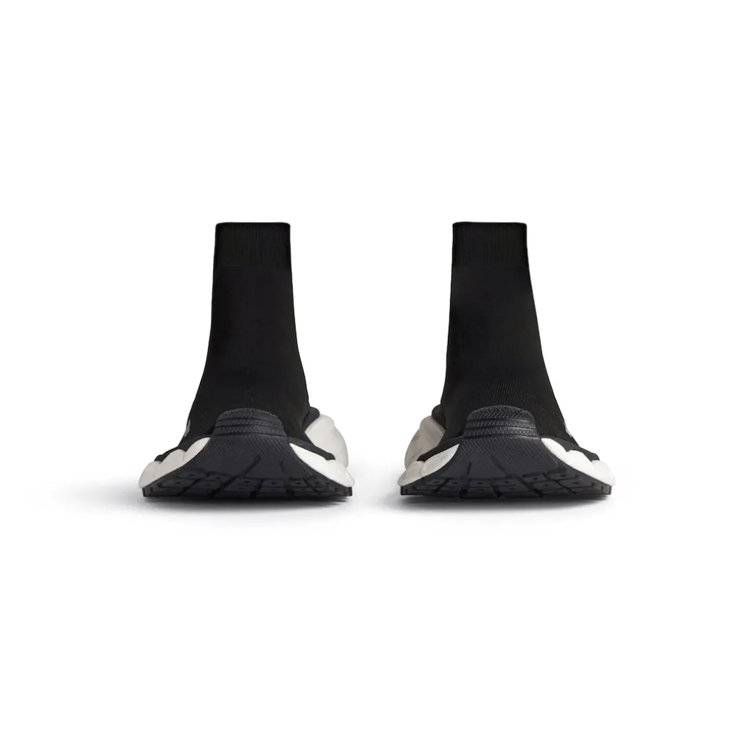 Sneaker 3xl Sock In Maglia Riciclata da Donna in Nero