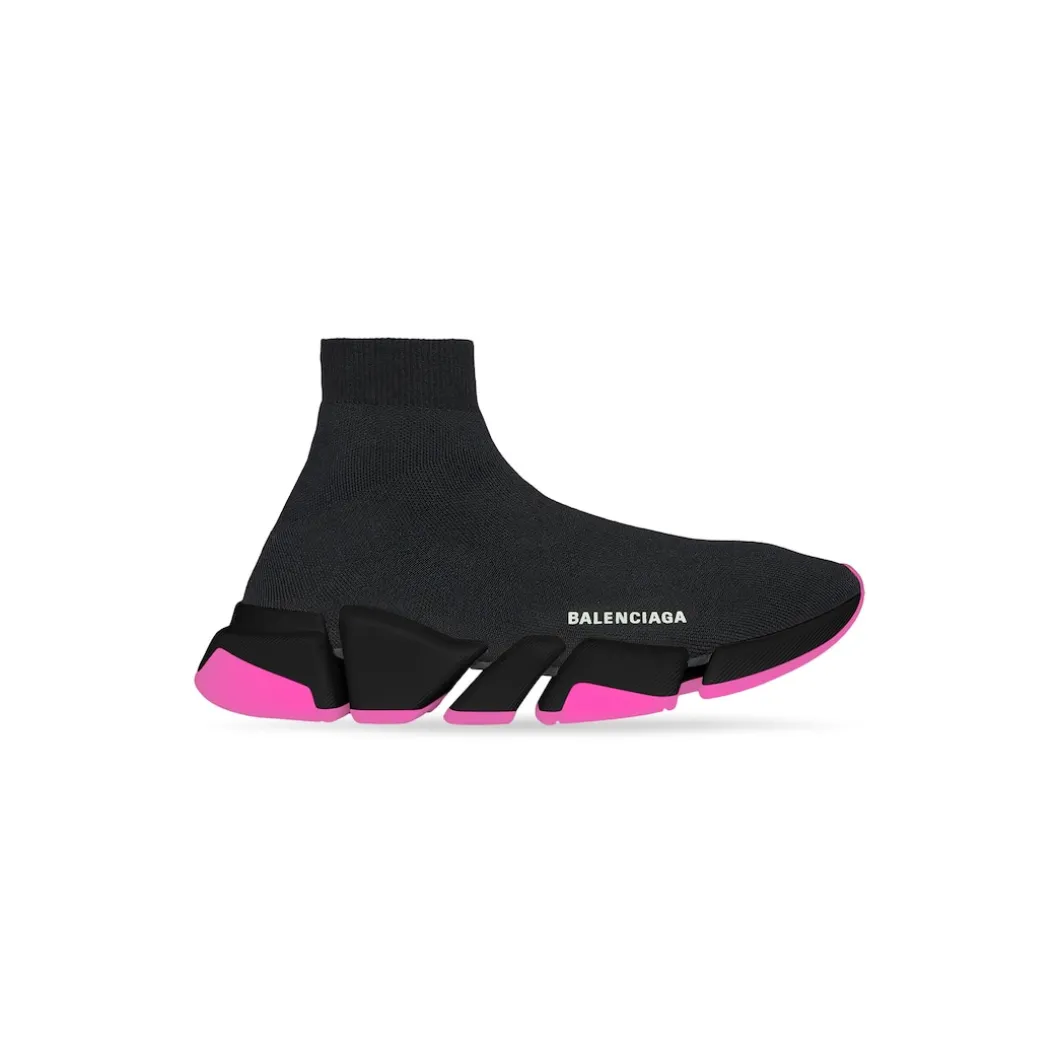 Sneakers Speed 2.0 Clear Sole In Maglia Riciclata da Donna in Nero