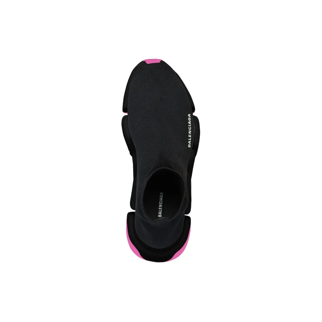 Sneakers Speed 2.0 Clear Sole In Maglia Riciclata da Donna in Nero
